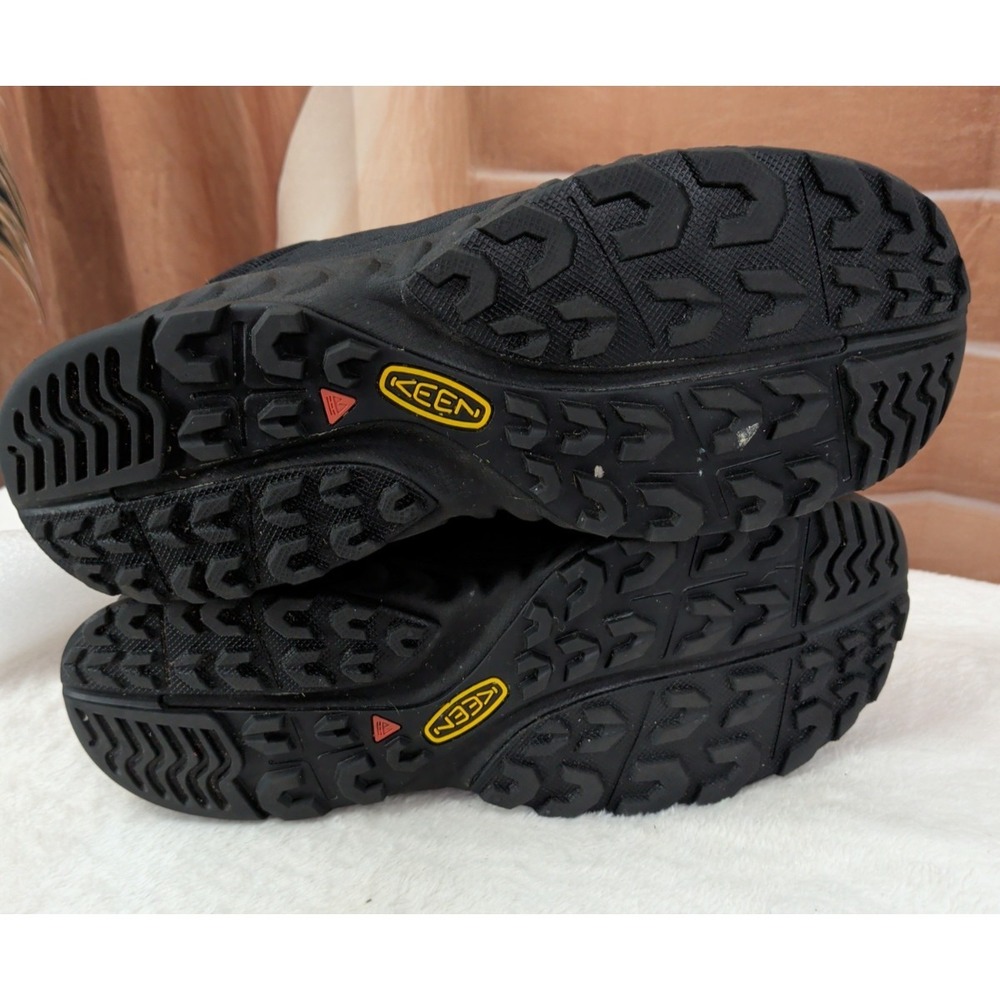 Keen Nxis Speed Mid 1026110 Black Canvas Lace Up Hiking Boots - Picture 8 of 10